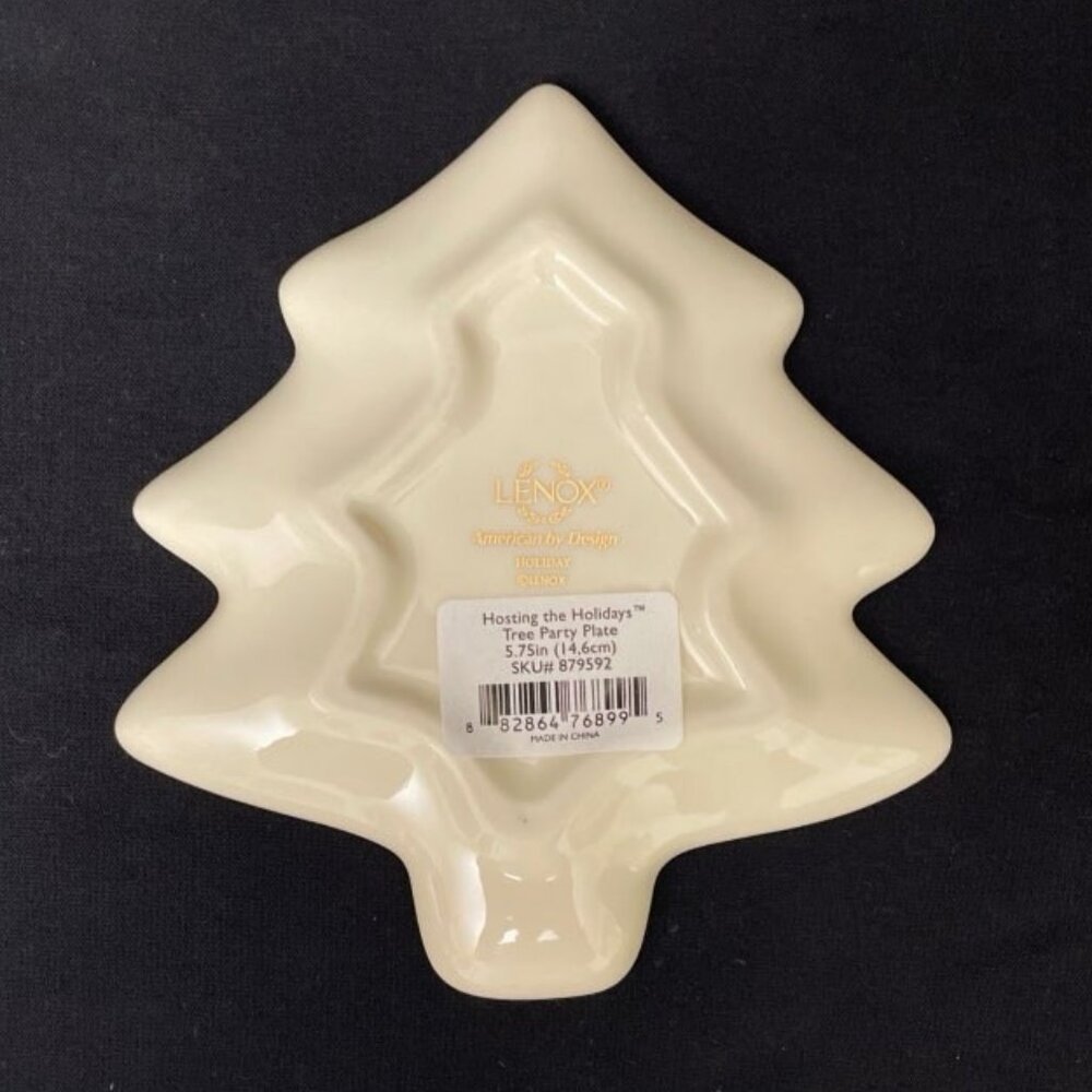 Lenox American by Design Hosting The Holidays Tree Party Plate in Box - Picture 4 of 5